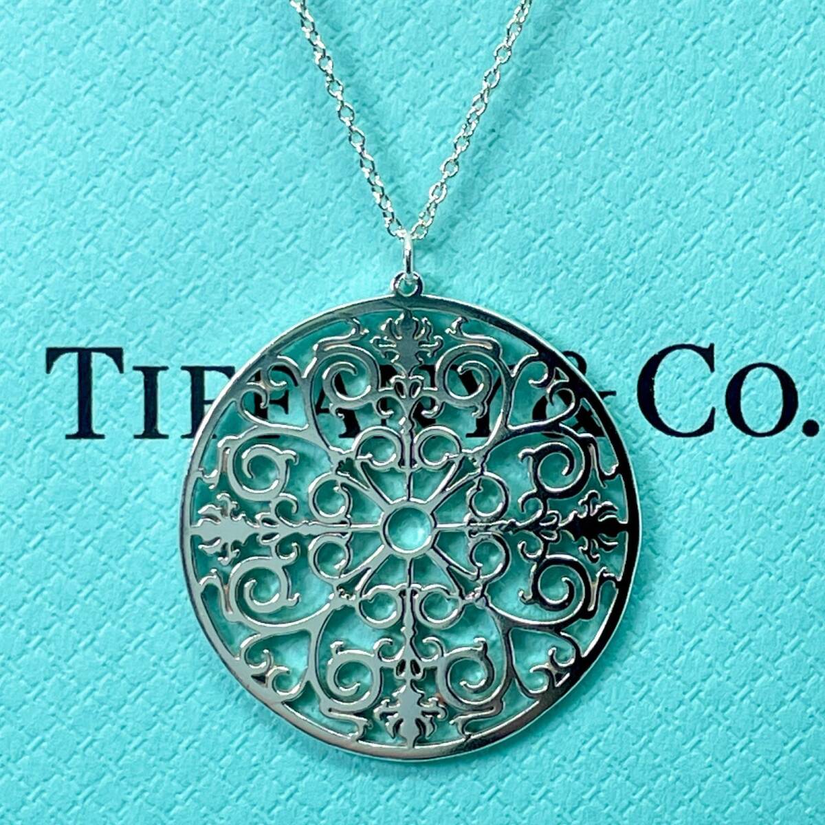 希少 ティファニー エンチャント メダル シルバー ネックレス/24-3872S拍卖