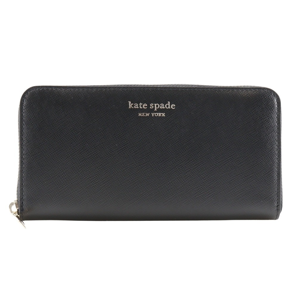 Kate Spade ケイトスペード ラウンドファスナー スペンサー PWR00281 長財布 レザー 黒 レディース【I111624207】中古拍卖