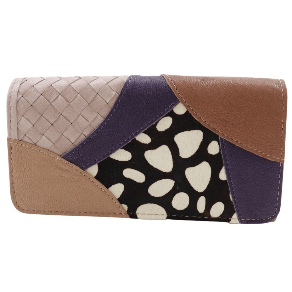 Endymion Spring エンディミオン・スプリング 本革パッチワーク 長財布 ピンク系 レディース【Y192724232】未使用拍卖