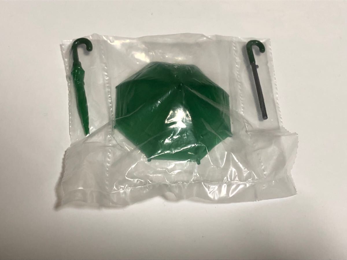 小さな雨傘 ミニチュア傘 ガチャ グリーン拍卖