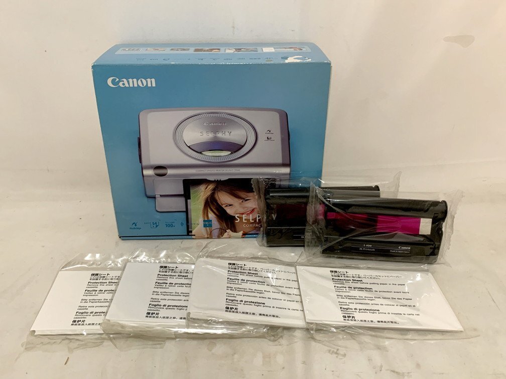 Canon キャノン コンパクトフォトプリンター SELPHY CP600 交換用カートリッジ 保護シート付き カラー: シルバー 未使用箱付き品拍卖