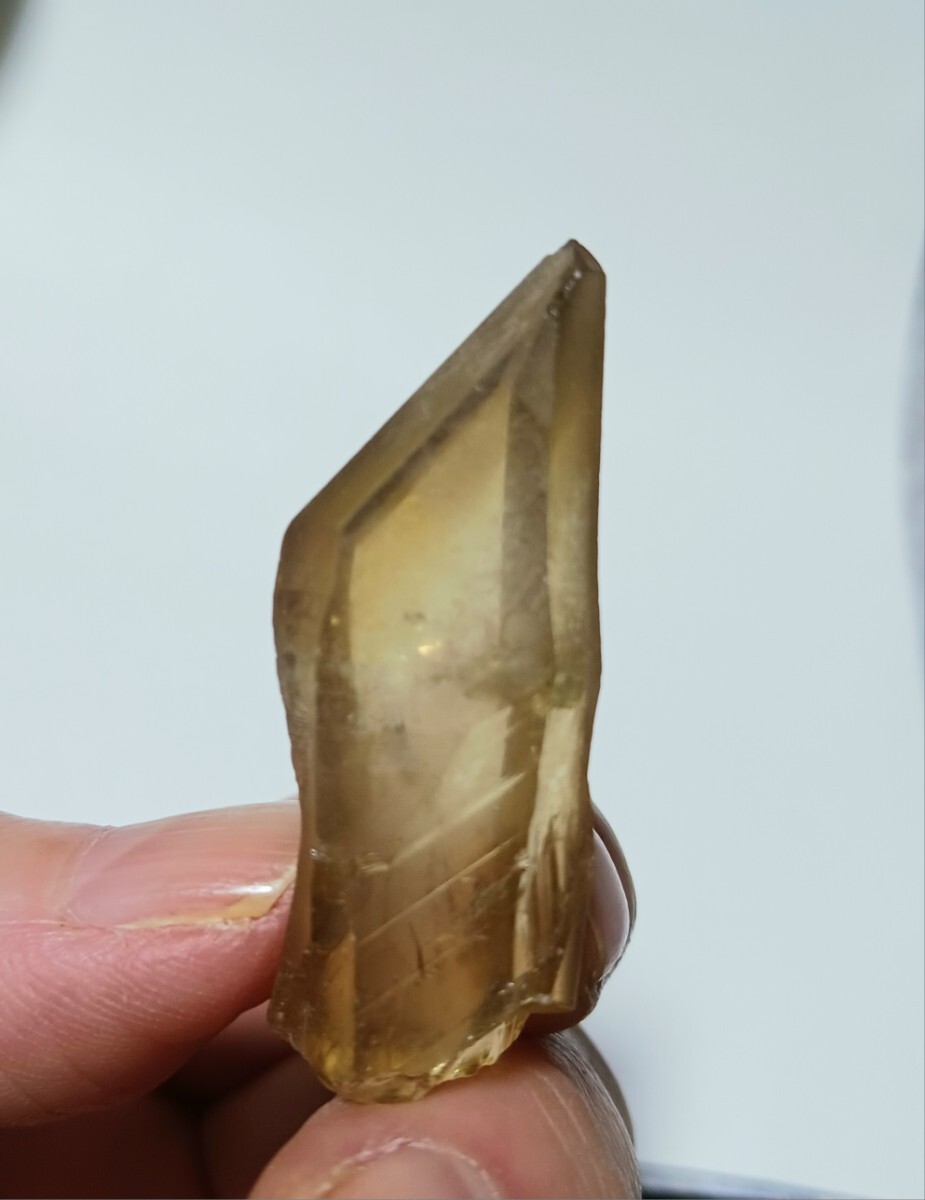 ザンビア産 天然シトリン(黄水晶)自然色 太め ゲートウェイ/鉱物標本、原石、アフリカ拍卖