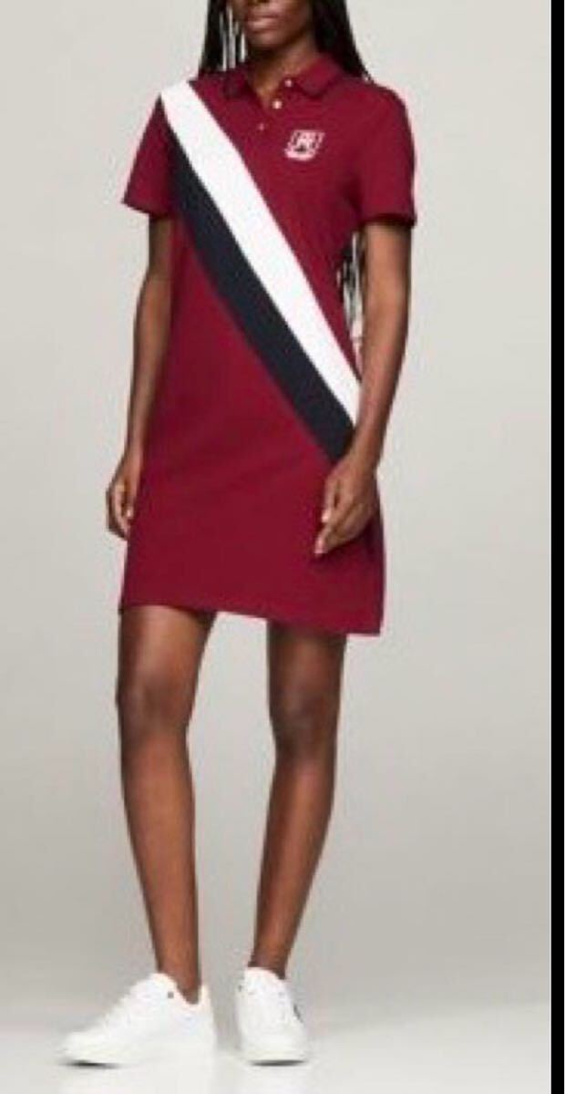 送料無料 新品 TOMMY HILFIGER STRIPE POLO DRESS拍卖