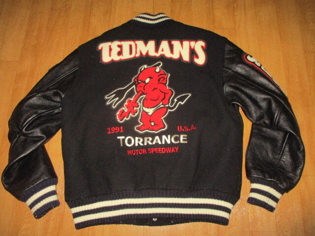 TEDMAN・テッドマン・500着限定モデル・シリアル入り・袖皮・レザー・フルデコ・スタジャン・ジャケット サイズ40 黒 中古拍卖