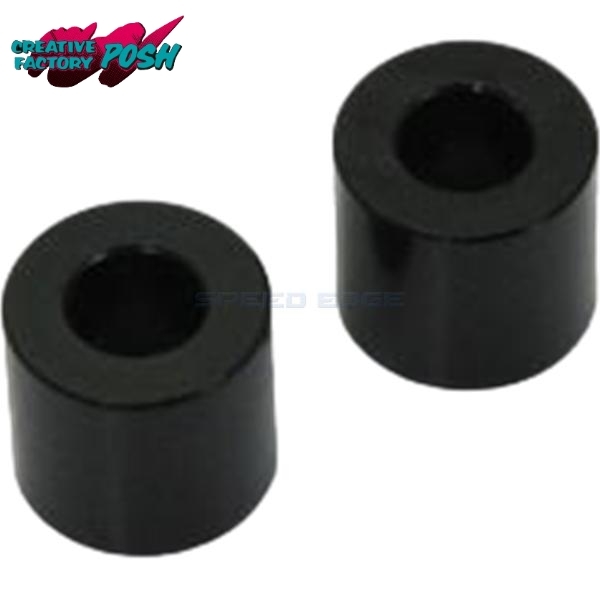 CF POSH CFポッシュ 201443-12 アルミスペーサー M6&インチ1/4 T=12mm(2個入) ブラック拍卖