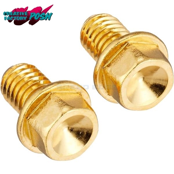 CF POSH CFポッシュ 810750-025 スモールフランジ六角ボルト 24Kメッキ M6×25(2個入)拍卖