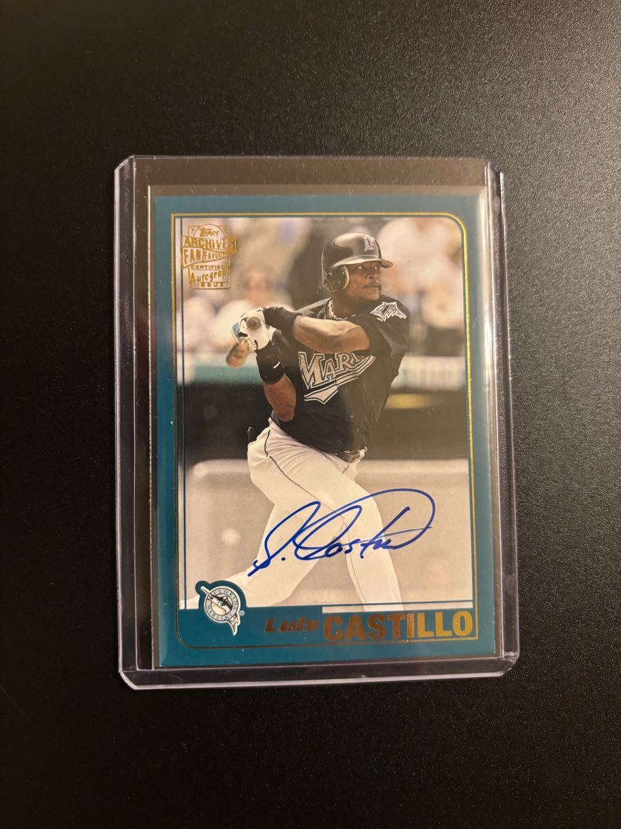 CASTILLO 直筆サインカード auto 検 Topps BOWMAN crome stadium BBM epoch signature autograph  サイン Marins 拍卖