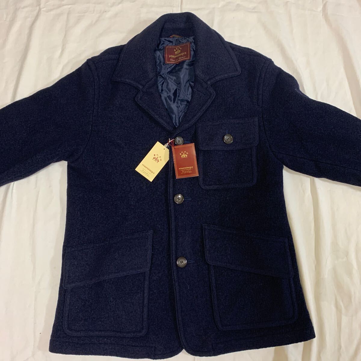 メンズ PERIPHERIQUE ハーフコート サイズM拍卖