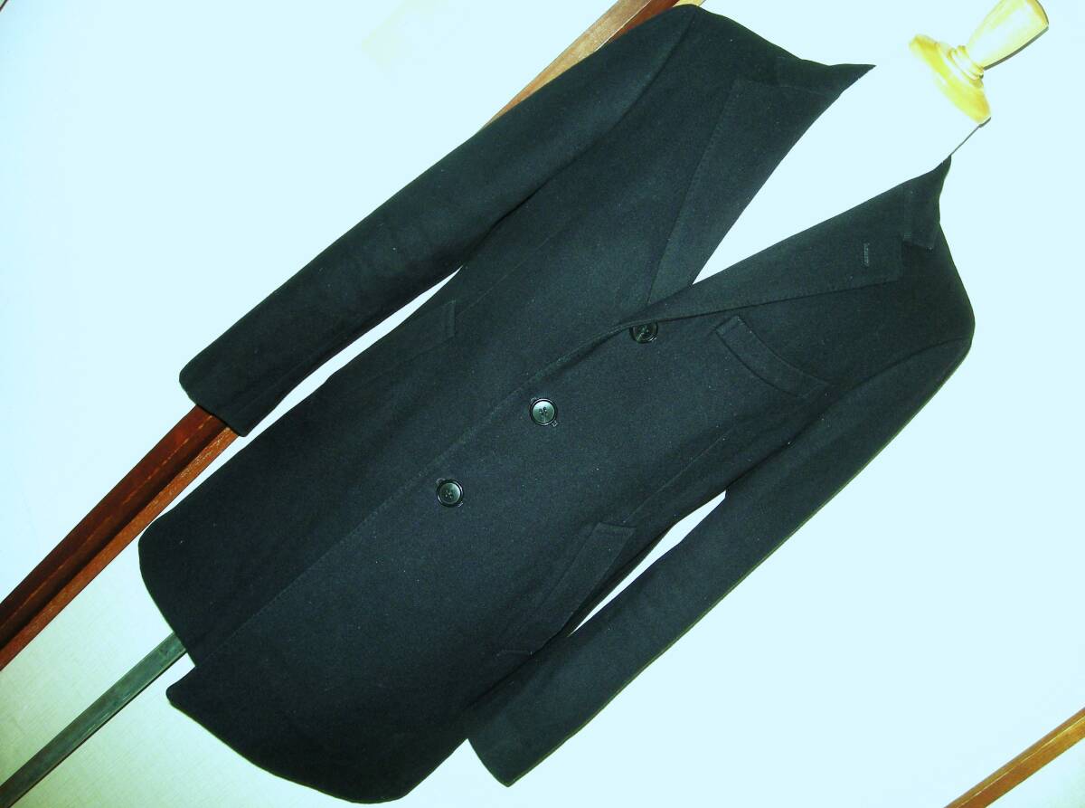 THE SUIT COMPANY スーツカンパニー 美品 チェスターコート フラノウール メルトン L拍卖