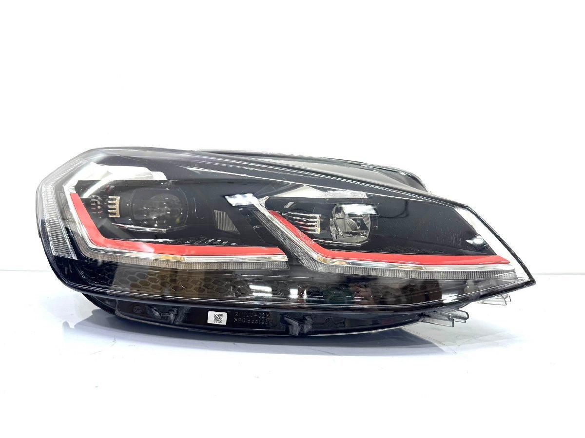 ★研磨美品★ フォルクスワーゲン VW ゴルフ7 GTI AUC 5G系 後期 純正 右 LED ヘッドライト 5G2941082 (Z12-34)拍卖