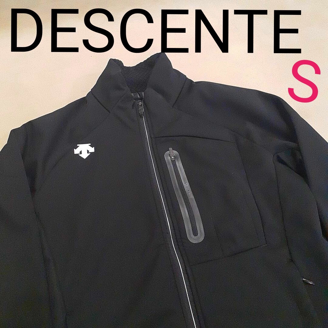 【超美品】DESCENTE デサント SOFT SHELL JACKET スキー スノーボード 雪山 メンズS リフト券入 防寒 人気完売品 長袖 ジャケット拍卖