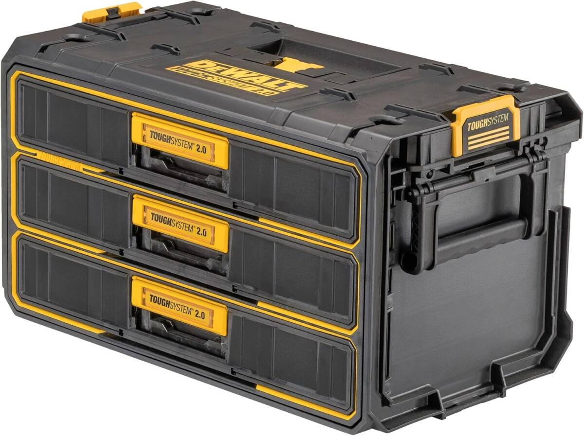 【新品】 デウォルト(DEWALT) タフシステム2.0 3段 引き出し チェスト拍卖