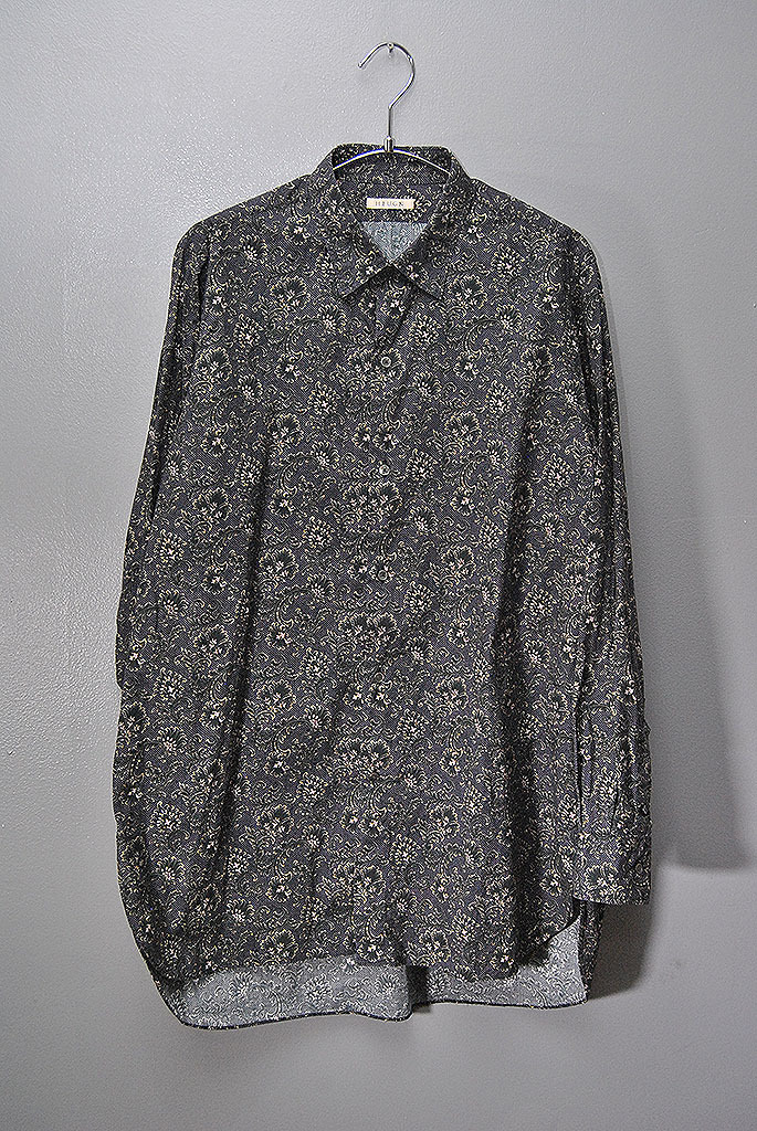 HEUGN Print James ユーゲン プリント ジェームス 長袖シャツ パープル 3拍卖