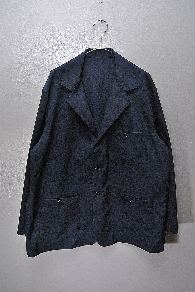 PWA UNIHOME-04 プア ユニホーム テーラードジャケット ネイビー L拍卖