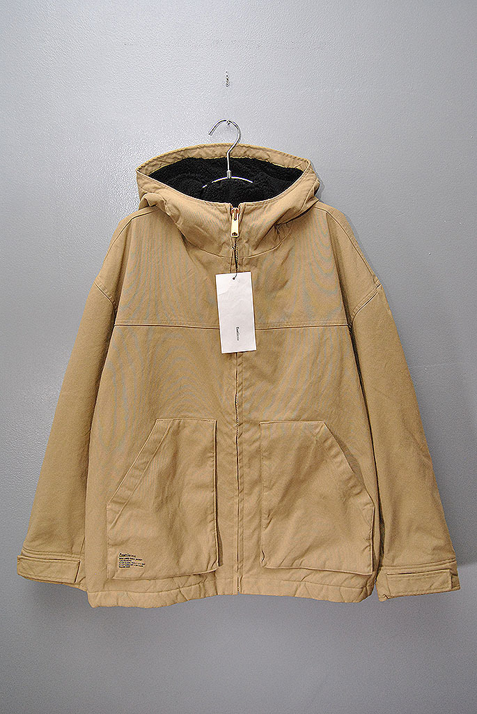 FreshService BOA LINED DUCK JACKET フレッシュサービス ボアフリース ダック ジャケット ベージュ L拍卖