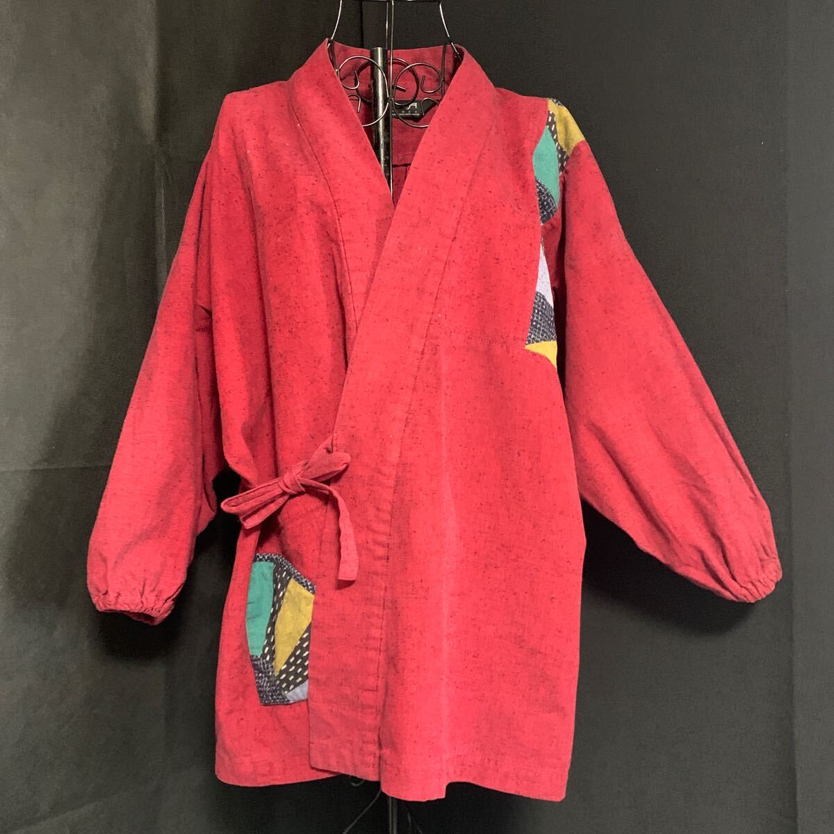 ☆儀右ヱ門 ギエモン儀右エ門 GIEMON 甚平 着物 生地 リメイク素材 ハンドメイド 古布 型染め 絣 手作り パッチワーク かすり (A-1241)拍卖