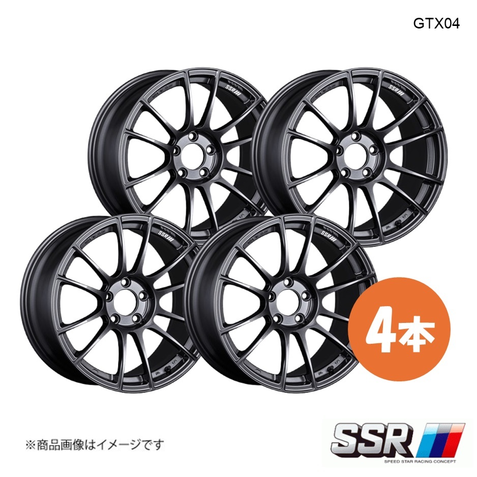 SSR GTX04 ホイール 4本 レヴォーグ VN5 STI Sport EX【18×7.5J 5-114.3 INSET50 ダークガンメタ】拍卖
