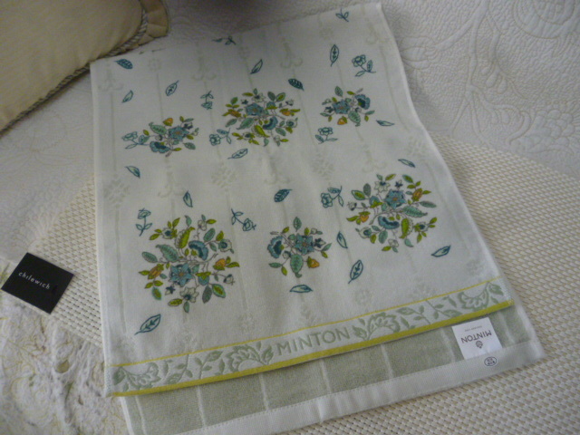 ☆未使用 MINTON☆ミントン フェイスタオル ブーケラインハドン G拍卖