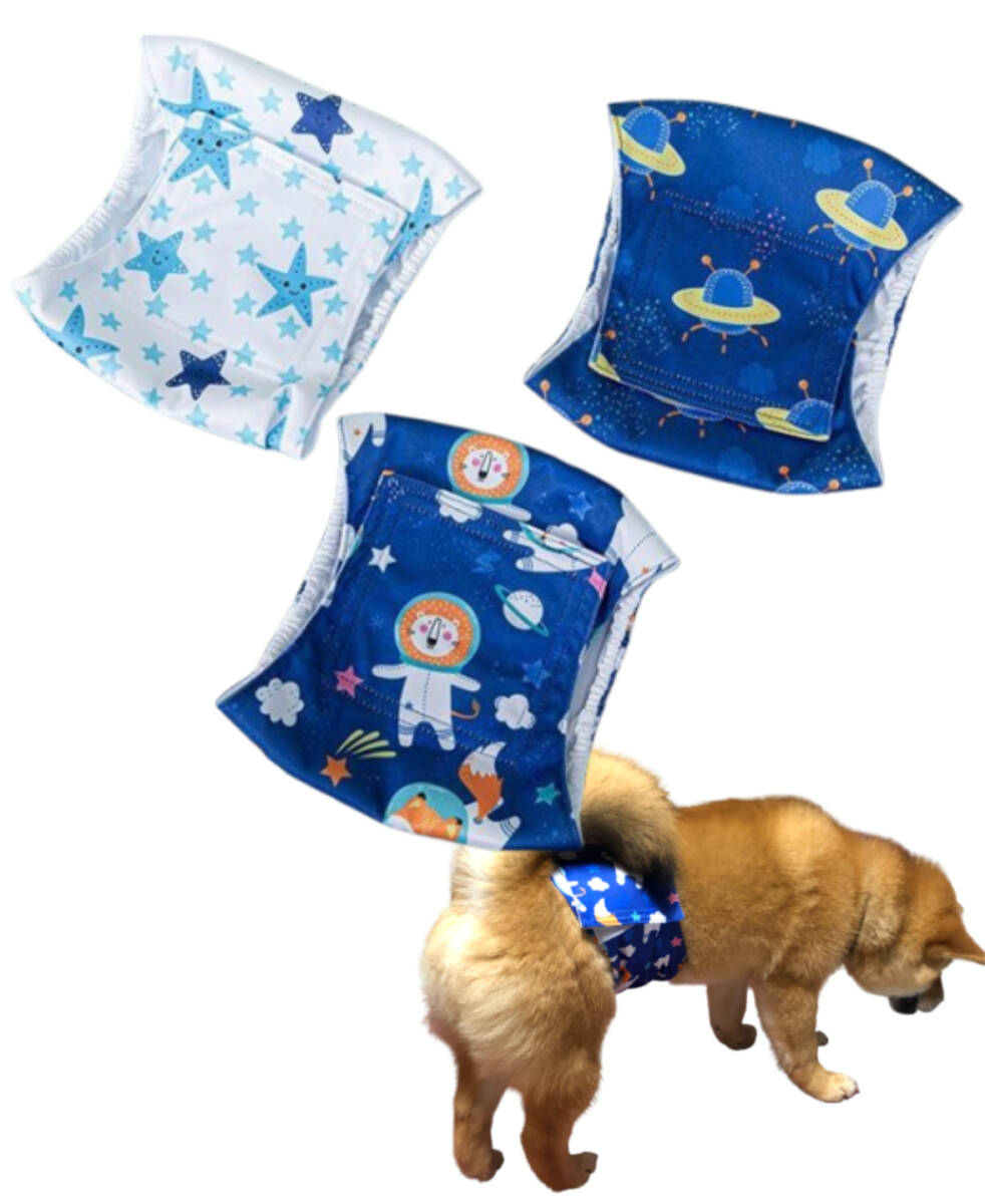 マナーベルト 男の子用 新品・未使用の犬用おむつ ★3枚セットで 洗い替えに便利★A柄 【XS】拍卖