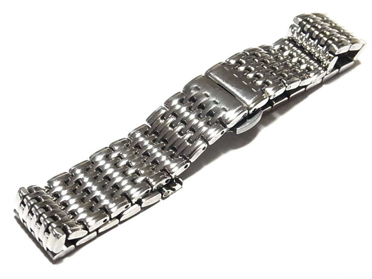 デッドストック 9連無垢蛇腹仕様 ロング 高級感あり P式観音開きバックル 18mm 409RJA1810拍卖