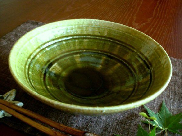 中鉢 六寸 総織部 六寸 へら目 浅鉢 (1客) 野々村浩司 NO-71拍卖