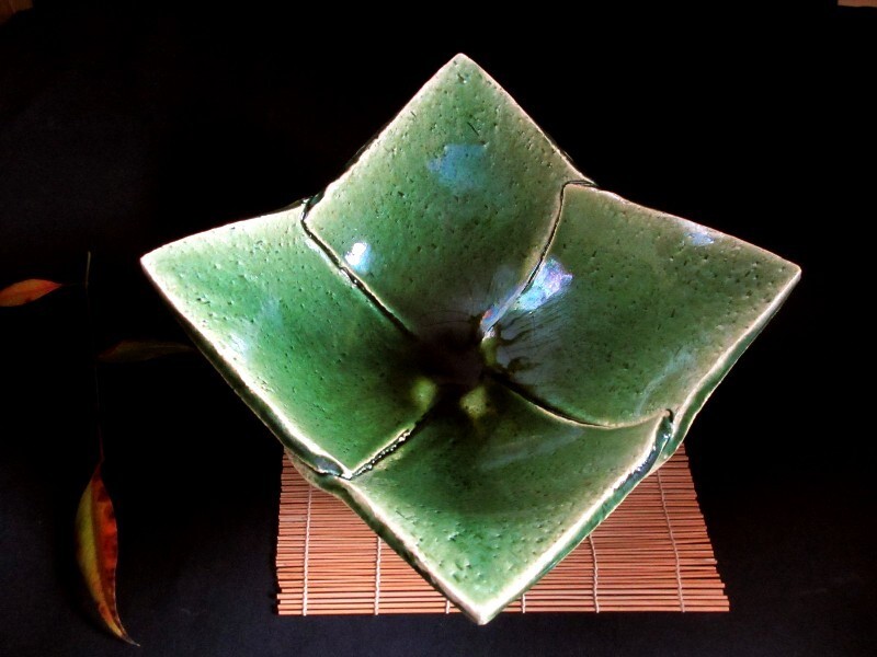 角鉢 総織部 四方 角鉢 (大) 野々村浩司 NO-18拍卖