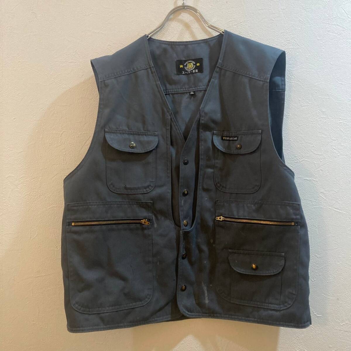 TORAICHI/寅壱 ワークベスト 作業着 ダークグレー メンズ 3L拍卖