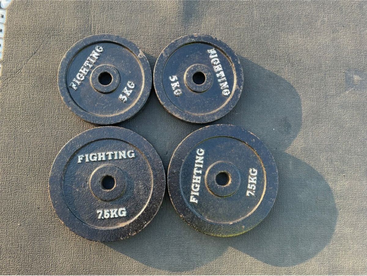 ○EW9100 FIGHTING ROAD ダンベルプレート 25kgセット○拍卖