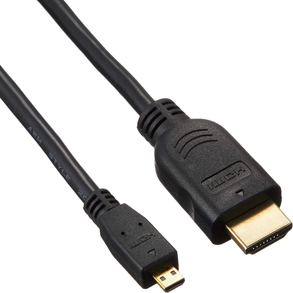 HDMI→microHDM 変換ケーブル HDMIケーブル ハイスピード ver1.4対応 1.8m 変換名人 HDMI-MC18G2/4694/送料無料メール便拍卖