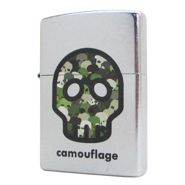 ジッポー オイルライター 日本加工 #207 ストリートクローム Street Chrome EP-KH カモフラージュ/送料無料メール便拍卖