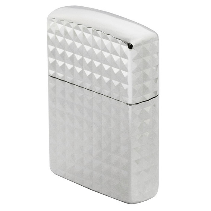 ジッポー#162アーマー(鎧)4面加工 ダイヤカット シルバー 162S-4DCx1個&ギフトボックスセット(オイル+フリント+BOX)/送料無料拍卖