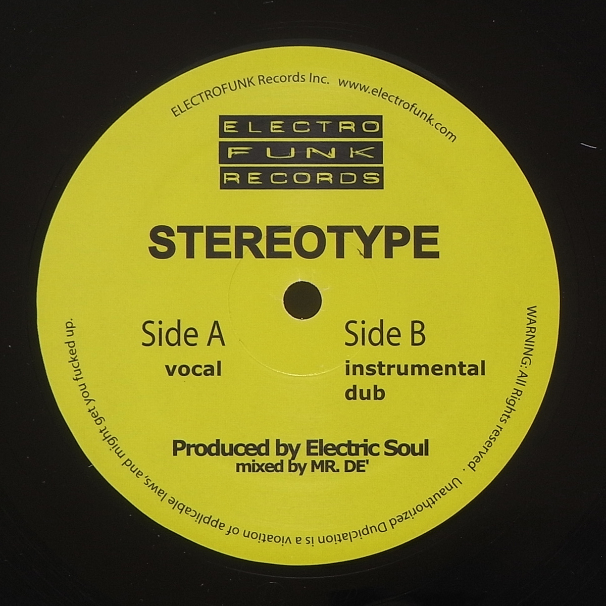 Electro/GHETTO BASS■Electric Soul/Mike Banks■☆Stereotype☆拍卖