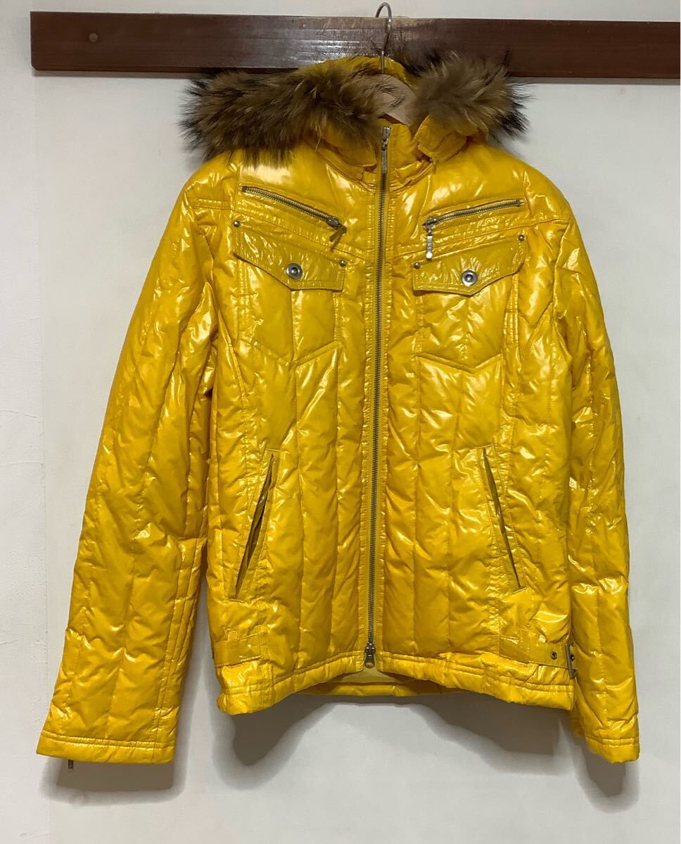 た1528 A.S.M. アトリエサブメン ダウンジャケット 50 レディース イエロー 拍卖