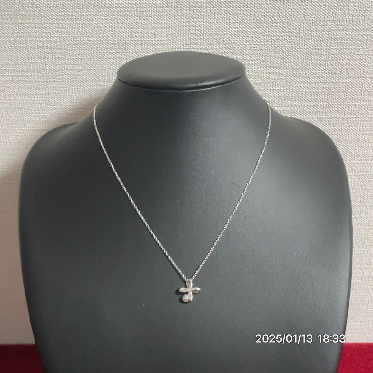 美品 SILVER シルバー TASAKI タサキ インフィニティモチーフ 真珠 ベビーパール ネックレス ペンダント アクセサリー拍卖