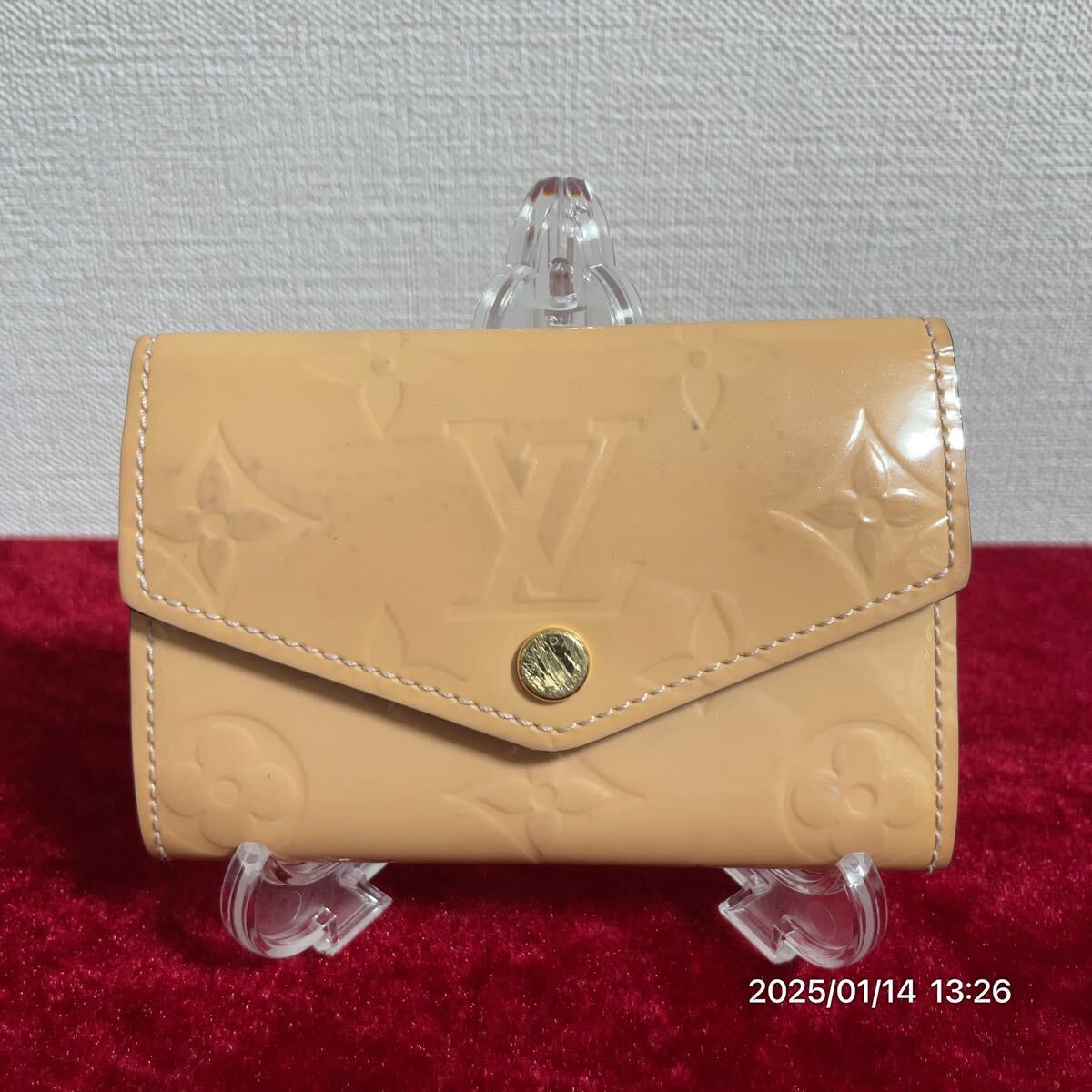 LOUIS VUITTON ルイヴィトン ヴェルニ モノグラム エナメル レザー 革 キーケース 小物拍卖