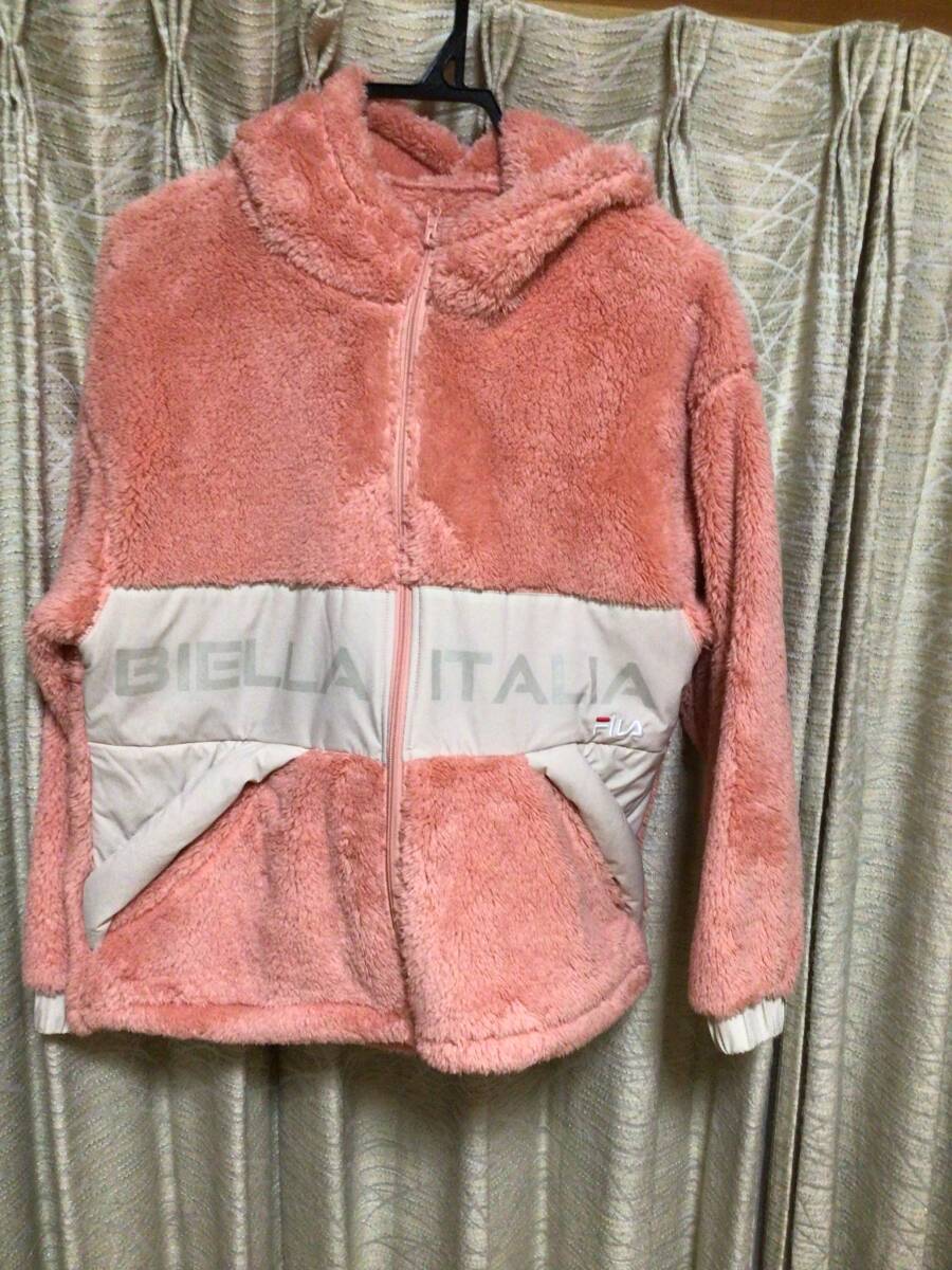 新品 未使用 FILA レディース フリース ジップアップパーカー ピンク Mサイズ拍卖