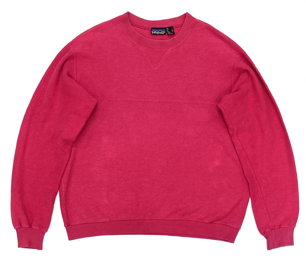 80s〜90s PATAGONIA 鹿子 前V スウェット ショッキング ピンク L パタゴニア ガゼット トレーナー拍卖
