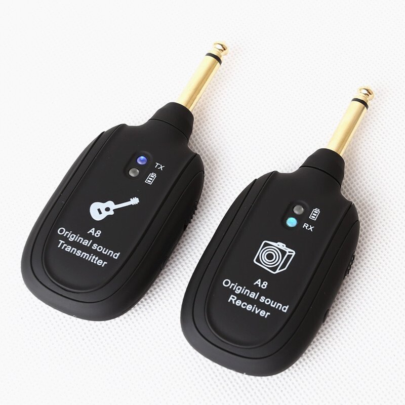 LRM5431☆エレキギター ベース 用 UHF ギター ワイヤレスシステム トランスミッター レシーバー 内蔵充電式 リチウム電池 最大 50拍卖