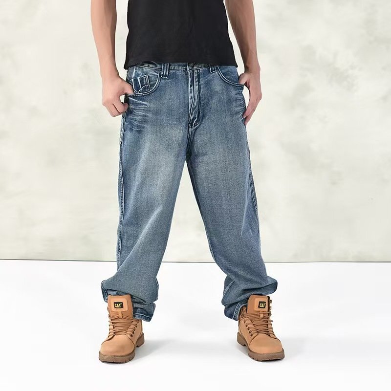 LRM5482 ジーンズ メンズ デニムパンツ ジーパン ロング丈 ゆったり 大きいサイズ 体型カバー 30代40代50代拍卖