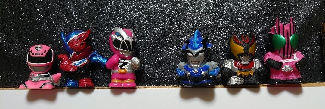 仮面ライダー ソフビ 指人形 他 キバ ディケイド拍卖