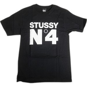 STUSSY ステューシー No.4 TEE BLACK Tシャツ 黒 Size 【S】 【新古品・未使用品】 20812555拍卖
