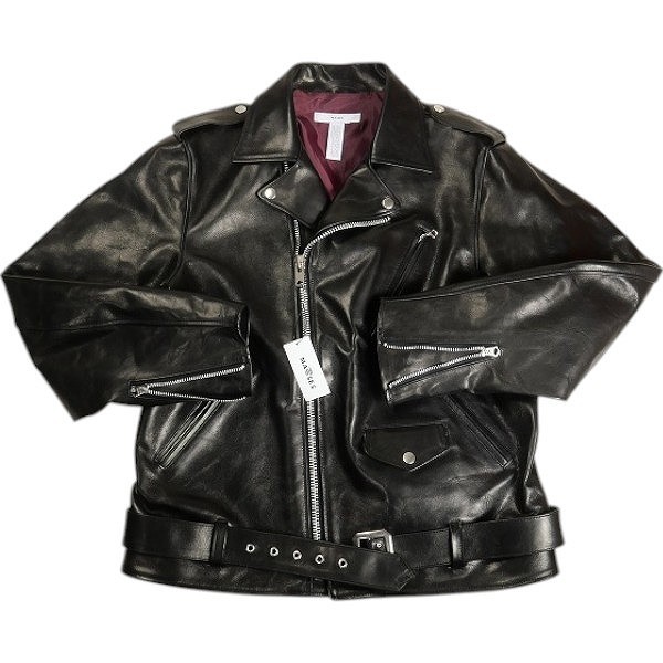 MASSES マシス LEATHER JKT VINTAGE W レザージャケット 黒 Size 【L】 【新古品・未使用品】 20810781拍卖