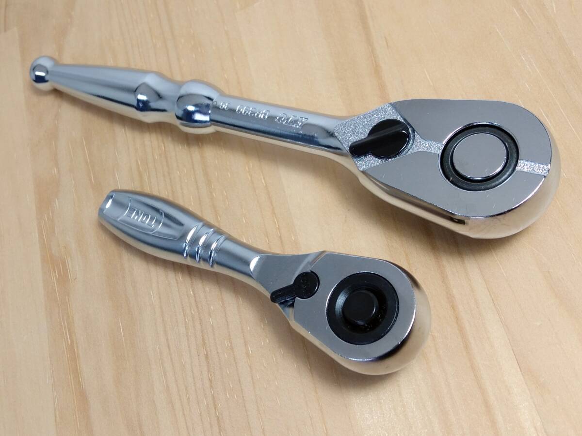 ★TONE 9.5sq ショートラチェットハンドル KTC ラチェットハンドル セット★トネ 3/8 BR390拍卖