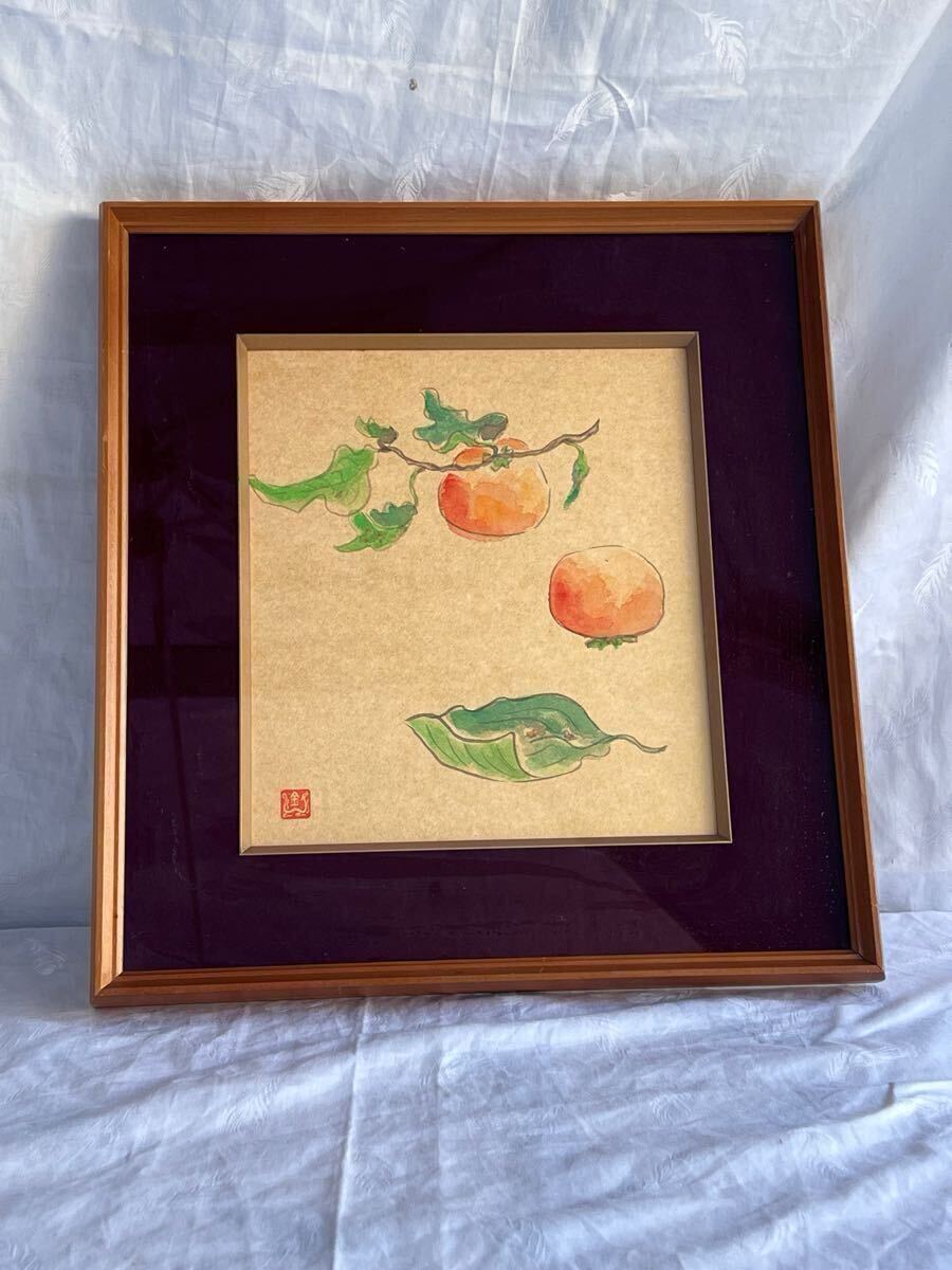 ◆真作 色紙画 谷口金治◆B-2174拍卖