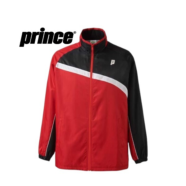 【新品特価!定価8580円が76%OFF!】プリンス Prince テニスウェア ユニセックス ウィンドジャケット TMU649T/サイズM拍卖