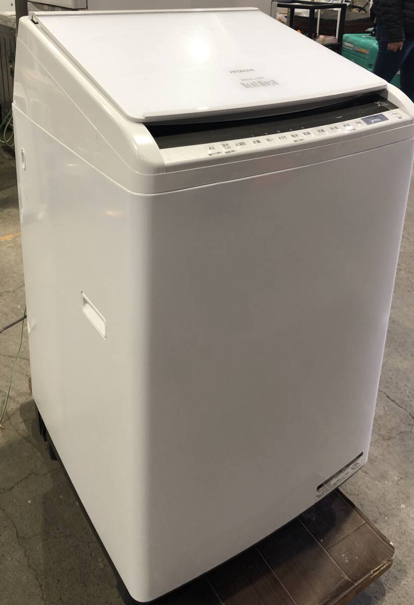 SE-27【中古・現状品】HITACHI 日立 洗濯乾燥機 BW-DV90EE7形 洗濯9㎏ 乾燥5㎏ 2020年製 動作確認済み拍卖
