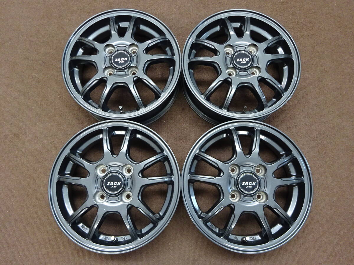 A-6 ZACK JP-520 13×4J ET42 PCD100 4H 4本 人気のデザイン カスタム 軽自動車 等に是非 !拍卖