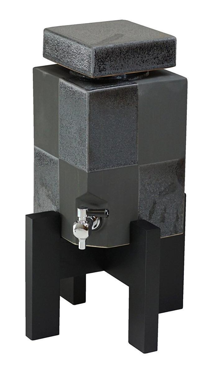 常滑焼! 佳窯 ☆黒市松焼酎サーバー・Y1823☆ 新品 ギフト 徳利 酒器 ぐい呑 片口 酒注ぎ拍卖