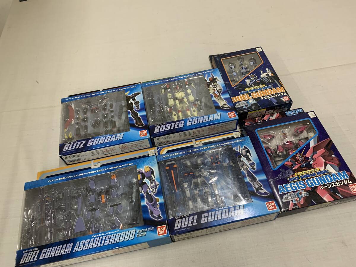機動戦士ガンダムSeed クイックガンダムモデル x6点セット BANDAI 2002拍卖