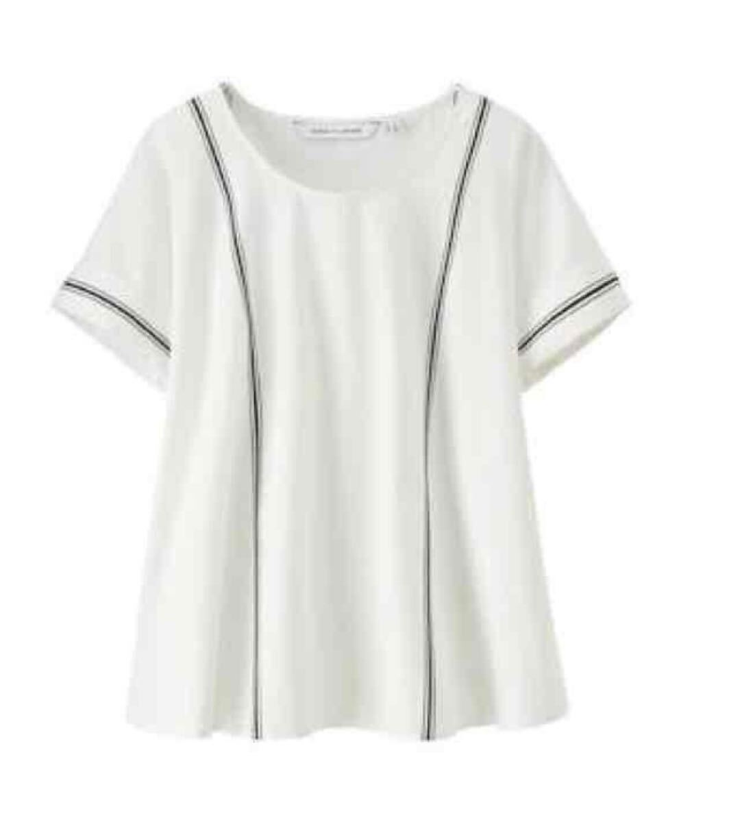 ユニクロ ルメールエクストラファインコットンTブラウス オフホワイト拍卖